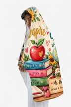 Mockup chăn có mũ Teach Inspire Grow