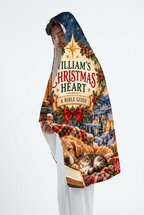Mockup chăn có mũ William’s Christmas Heart