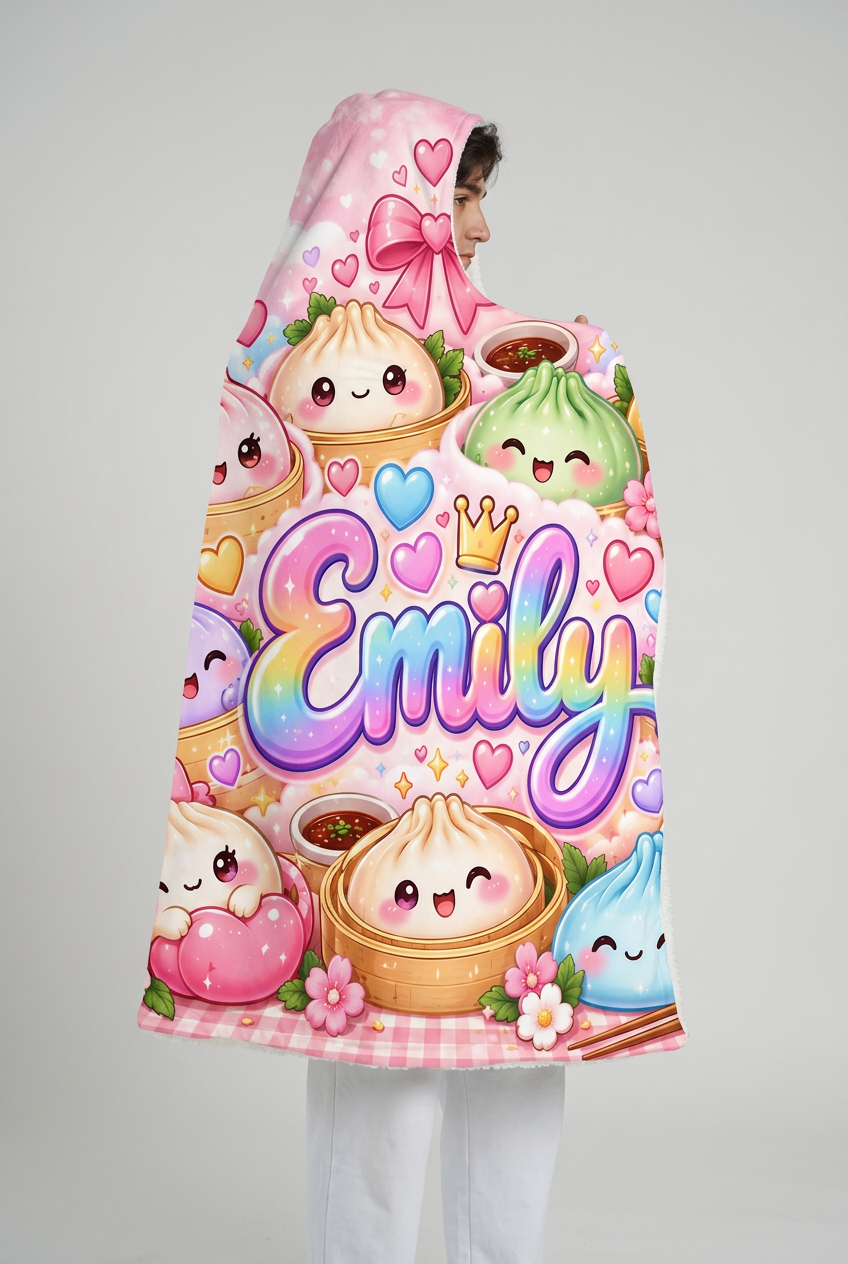 Mockup chăn Emily Kawaii Dumpling