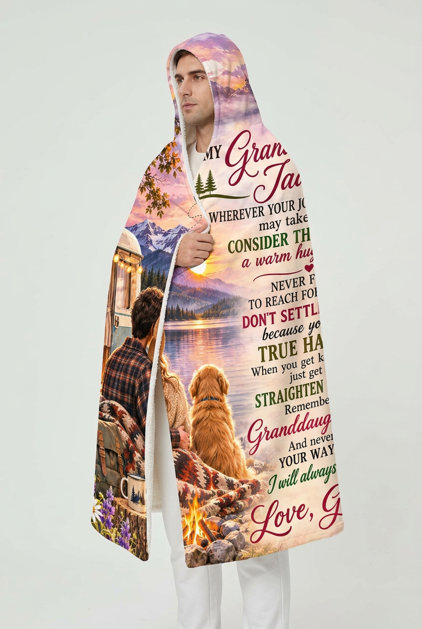 Mockup chăn To My Granddaughter