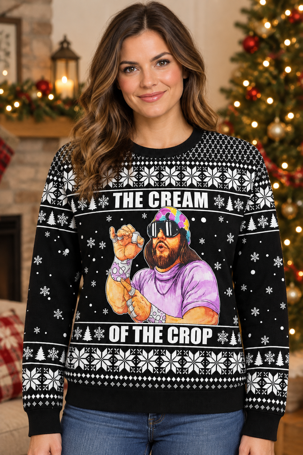 Mockup mẫu nữ mặc áo The Cream Of The Crop