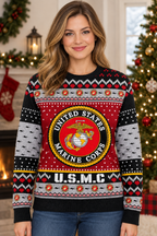 Mockup mẫu nữ mặc áo USMC Semper Fidelis