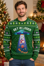 Mockup mẫu nam mặc áo UFO Get In Loser