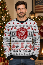 Mockup mẫu nam mặc áo USMC Semper Fidelis