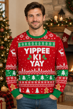 Mockup mẫu nam mặc áo Yippee Ki Yay