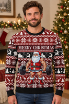 Mockup áo Santa Weightlifting trên người mẫu nam