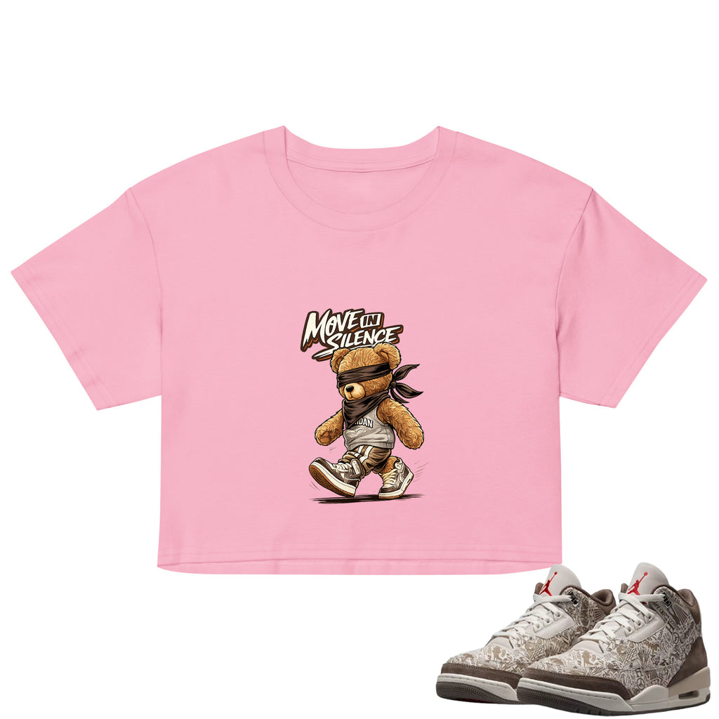 Move In Silence Crop Top to Match Air Jordan3 Laser Women's Crop ZillyKick