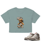 Move In Silence Crop Top to Match Air Jordan3 Laser Women's Crop ZillyKick