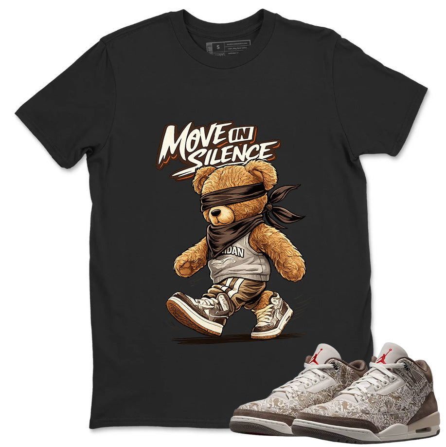 Move In Silence Shirt To Match Air Jordan 3 Retro Laser Palomino Unisex Cotton Graphic Tee
