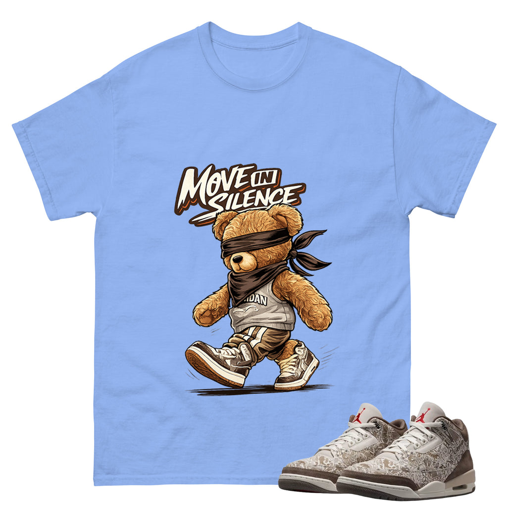 Move In Silence Shirt To Match Air Jordan 3 Retro Laser Palomino Unisex Cotton Graphic Tee