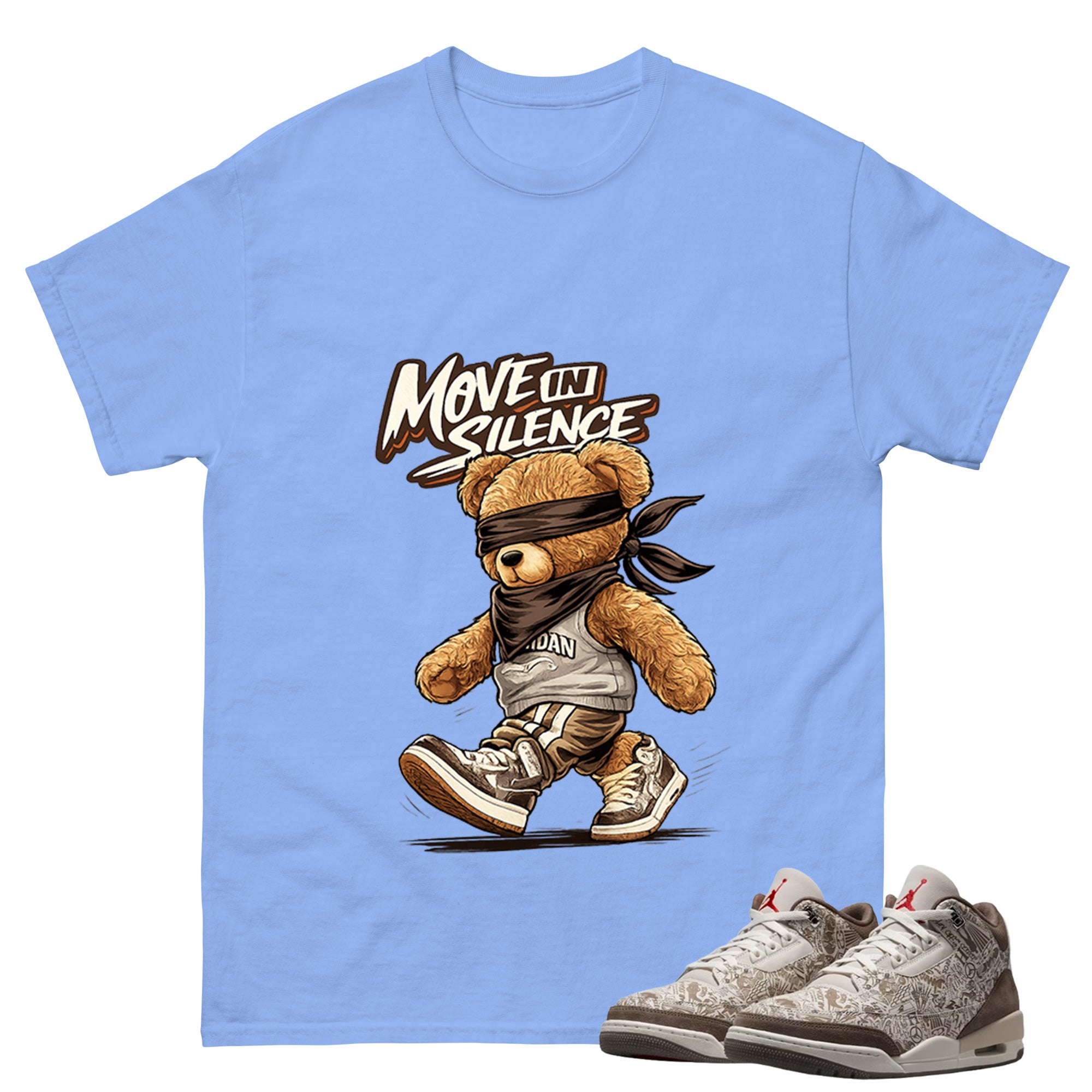 Move In Silence Shirt To Match Air Jordan 3 Retro Laser Palomino Unisex Cotton Graphic Tee