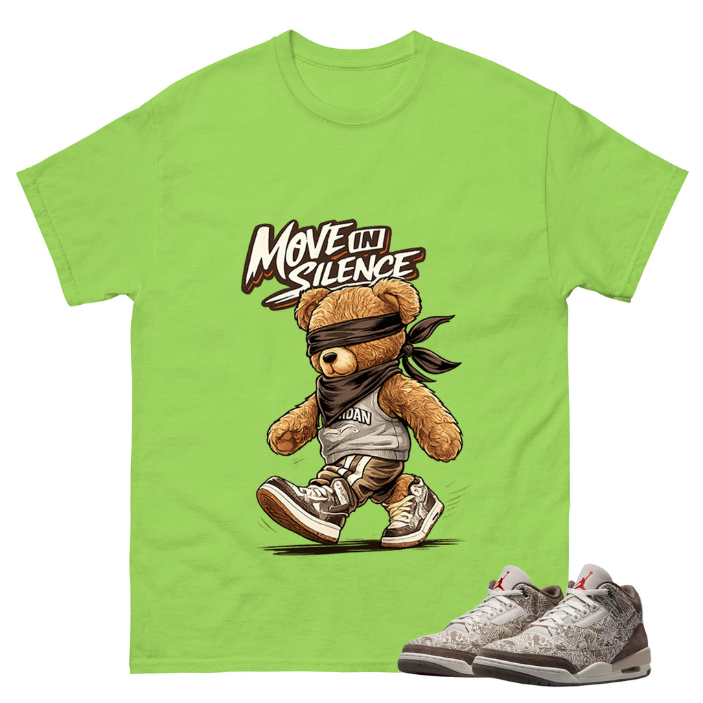 Move In Silence Shirt To Match Air Jordan 3 Retro Laser Palomino Unisex Cotton Graphic Tee