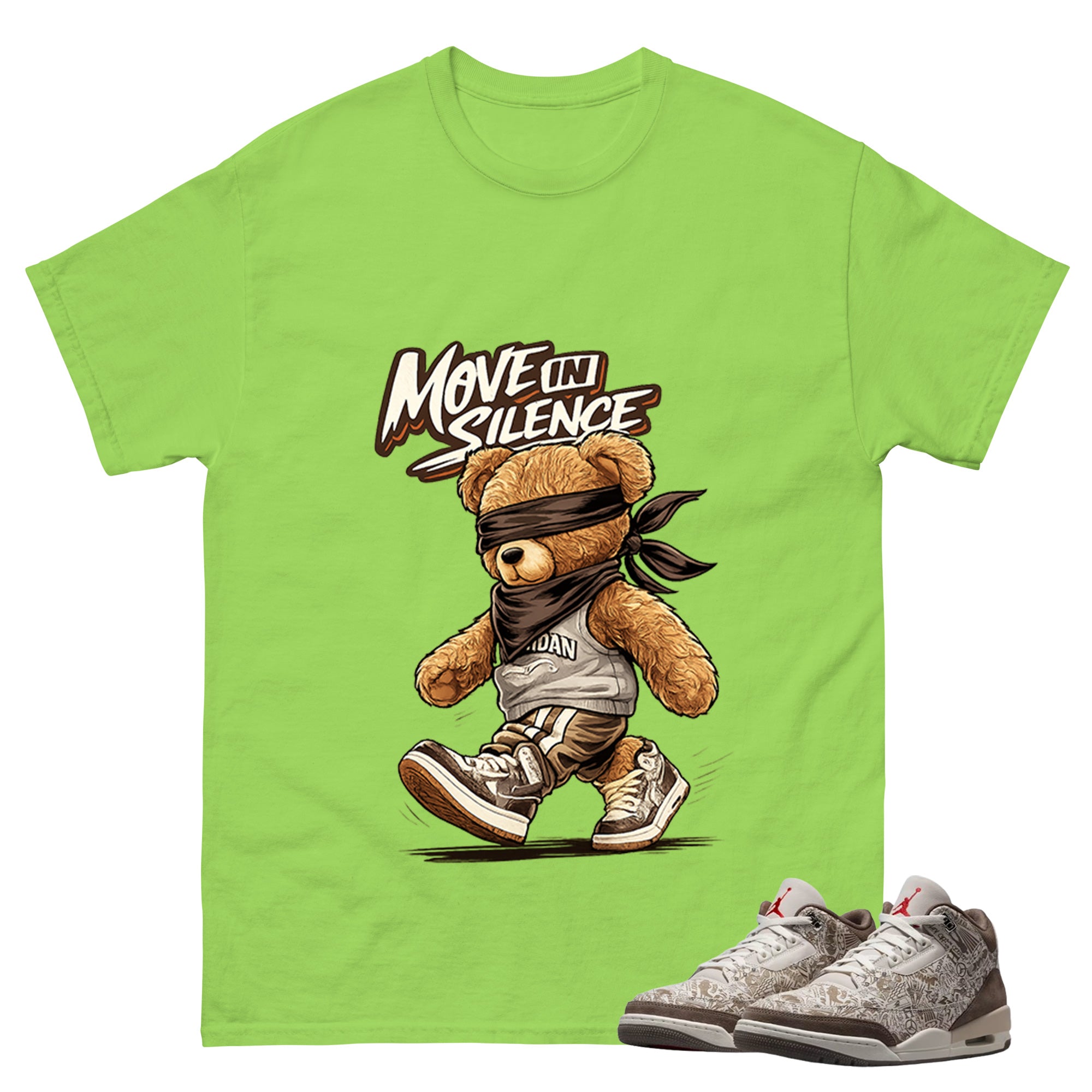 Move In Silence Shirt To Match Air Jordan 3 Retro Laser Palomino Unisex Cotton Graphic Tee