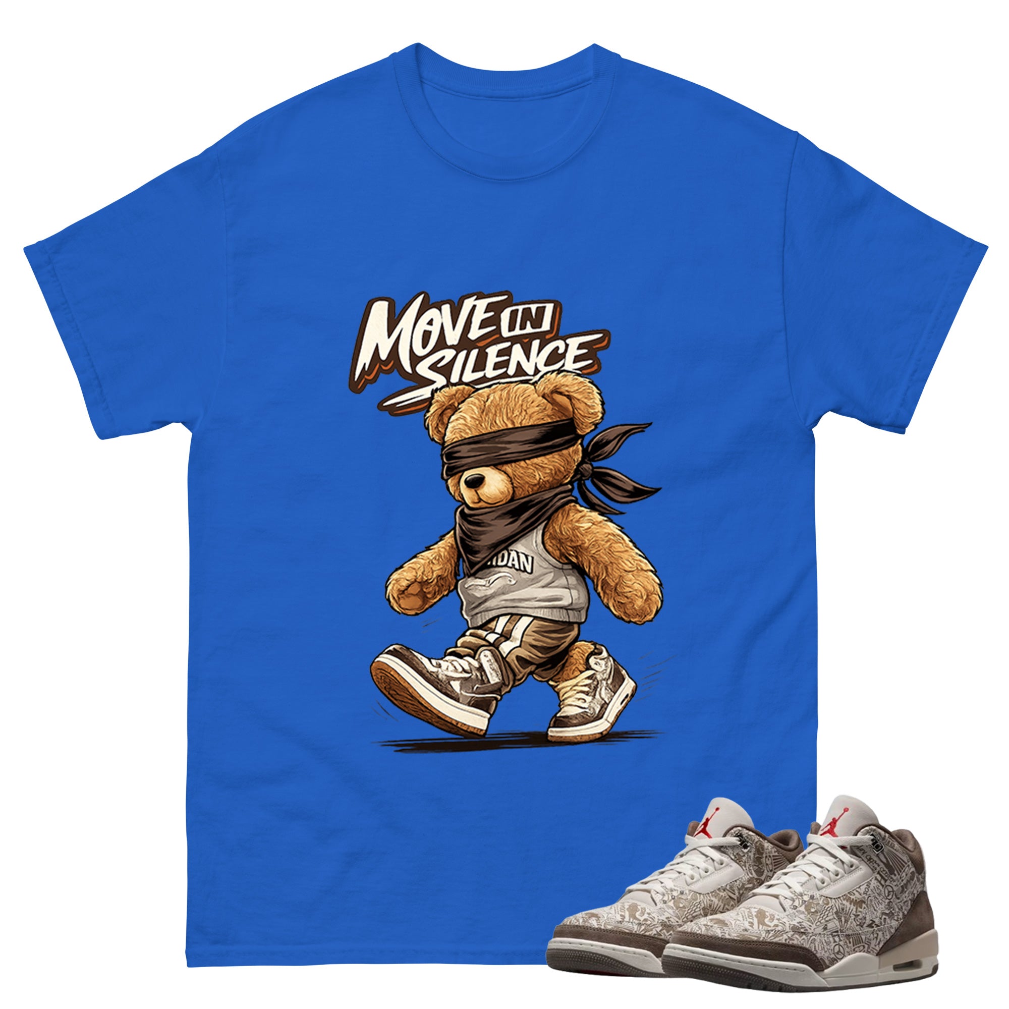 Move In Silence Shirt To Match Air Jordan 3 Retro Laser Palomino Unisex Cotton Graphic Tee