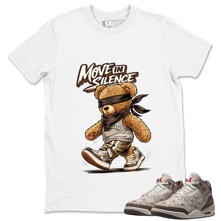 Move In Silence Shirt To Match Air Jordan 3 Retro Laser Palomino Unisex Cotton Graphic Tee