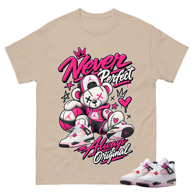Never Perfect Always Original Shirt To Match Air Jordan 4 Comic Unisex Cotton Graphic Tee Main Image