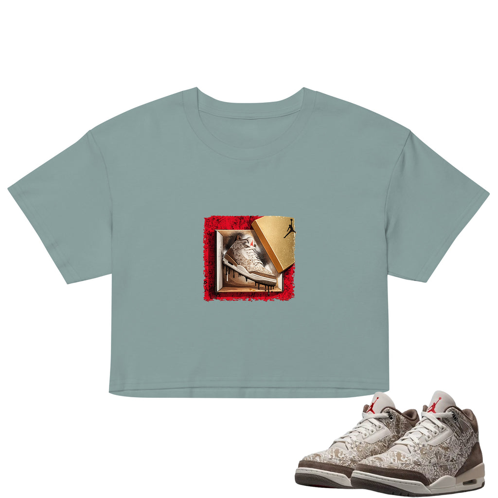 New Kicks Crop Top to Match Air Jordan3 Laser Women's Crop ZillyKick