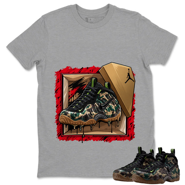 New Kicks Shirt To Match Air Foamposite Pro Black Camo Unisex Cotton Graphic Tee Main Image