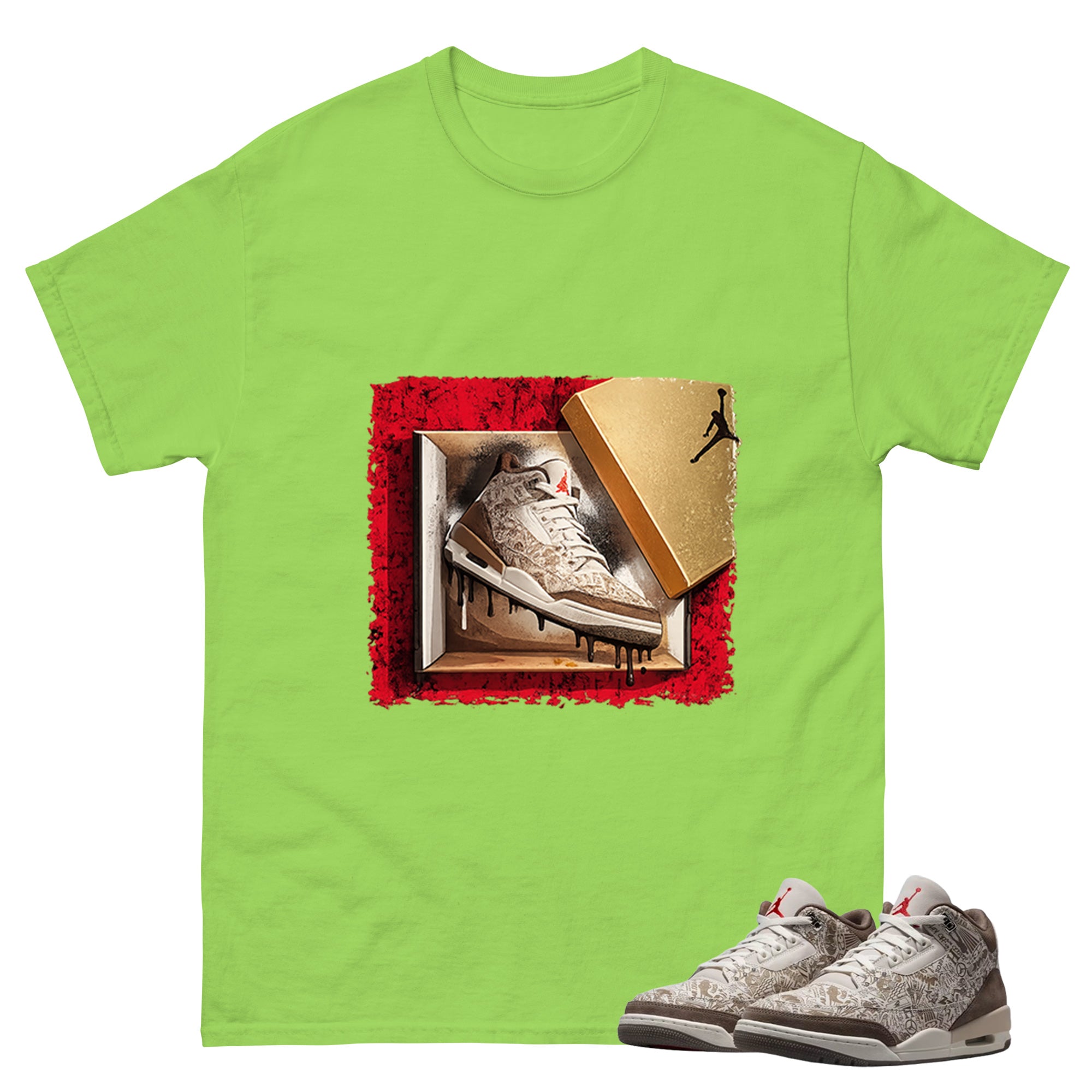 New Kicks Shirt To Match Air Jordan 3 Retro Laser Palomino Unisex Cotton Graphic Tee