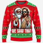 Ảnh áo len Giáng sinh Santa và Jesus đã cải thiện