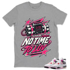 No Time To Love Shirt To Match Air Jordan 4 Comic Unisex Cotton Graphic Tee