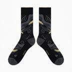 OVO Black Sneaker Match Socks – Air Jordan 8 Retro Inspired Mid-Calf Crew Socks
