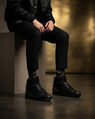 OVO Black Sneaker Match Socks – Air Jordan 8 Retro Inspired Mid-Calf Crew Socks