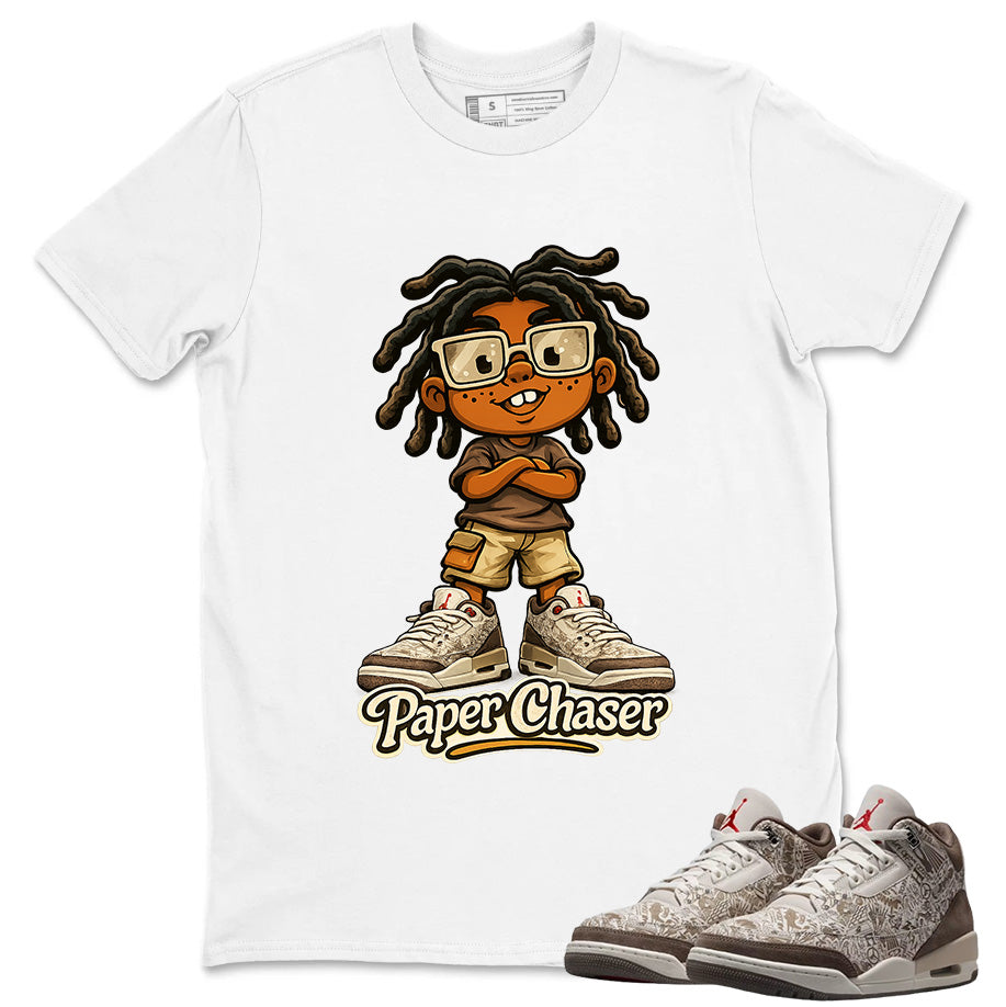 Paper Chaser Shirt To Match Air Jordan 3 Retro Laser Palomino Unisex Cotton Graphic Tee