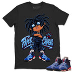 Paper Chaser Shirt To Match Air Jordan 6 x Awake NY Midnight Navy Unisex Cotton Graphic Tee