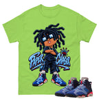 Paper Chaser Shirt To Match Air Jordan 6 x Awake NY Midnight Navy Unisex Cotton Graphic Tee