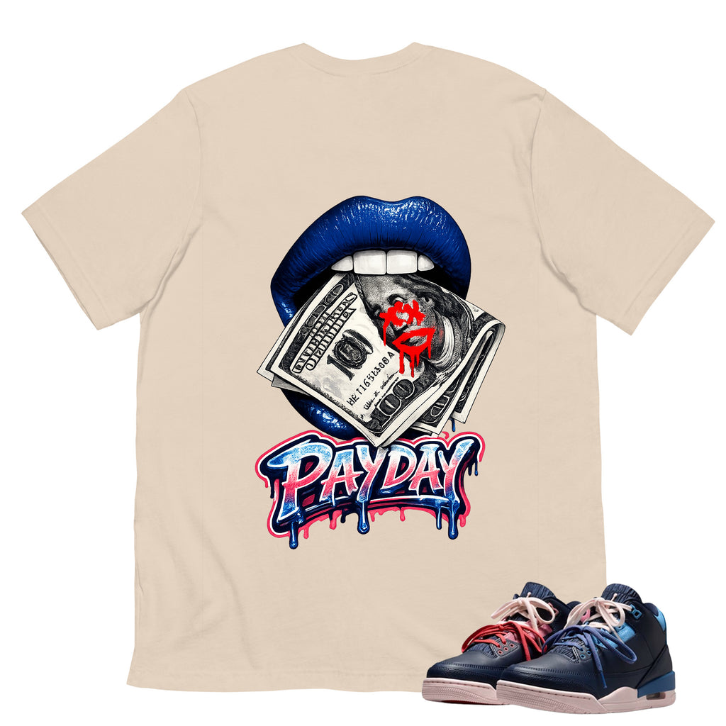Pay Day Shirt To Match Air Jordan 3 Sports Renaissance Unisex Cotton Graphic Tee