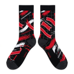 Playoff GS 2023 Sneaker Match Socks – Air Jordan 8 Retro Inspired Mid-Calf Crew Socks