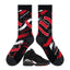 Playoff GS 2023 Sneaker Match Socks – Air Jordan 8 Retro Inspired Mid-Calf Crew Socks