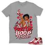 Pretty Boop Period Shirt To Match Women's Air Jordan 1 Nails and Grails Unisex Cotton Graphic Tee