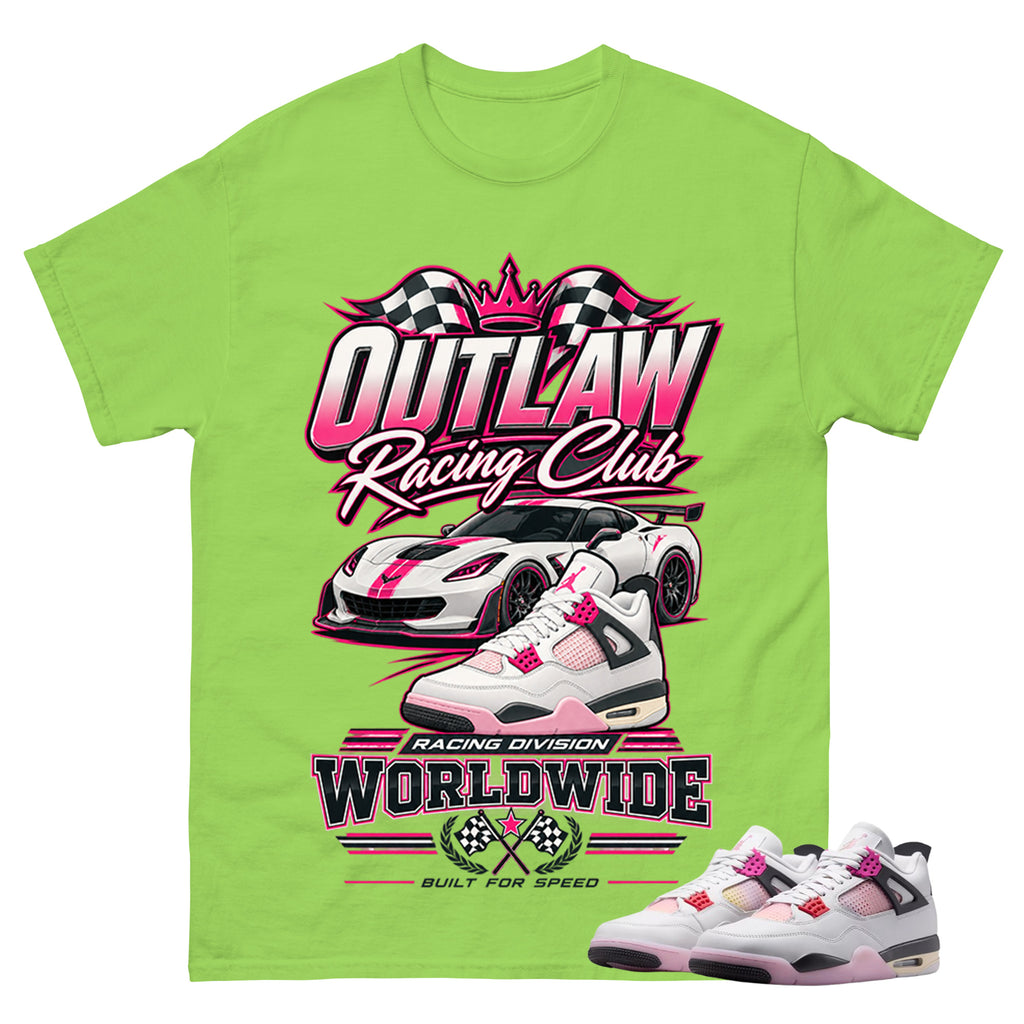 Racing Club Shirt To Match Air Jordan 4 Comic Unisex Cotton Graphic Tee