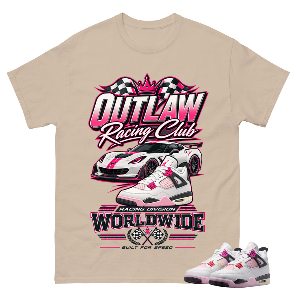Racing Club Shirt To Match Air Jordan 4 Comic Unisex Cotton Graphic Tee