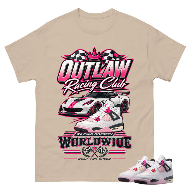 Racing Club Shirt To Match Air Jordan 4 Comic Unisex Cotton Graphic Tee Main Image
