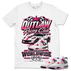 Racing Club Shirt To Match Air Jordan 4 Comic Unisex Cotton Graphic Tee