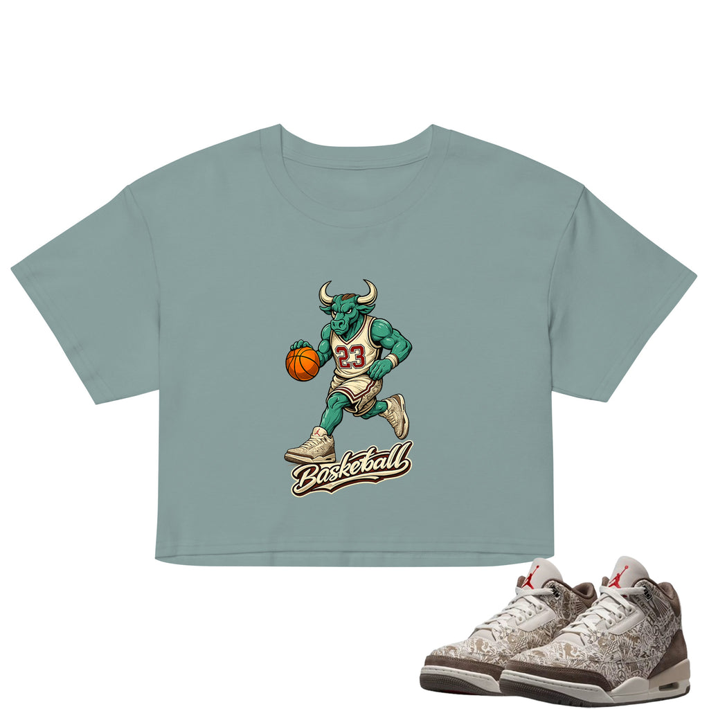 Raging Bull Crop Top to Match Air Jordan3 Laser Women's Crop ZillyKick