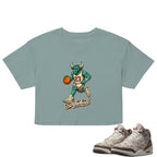Raging Bull Crop Top to Match Air Jordan3 Laser Women's Crop ZillyKick