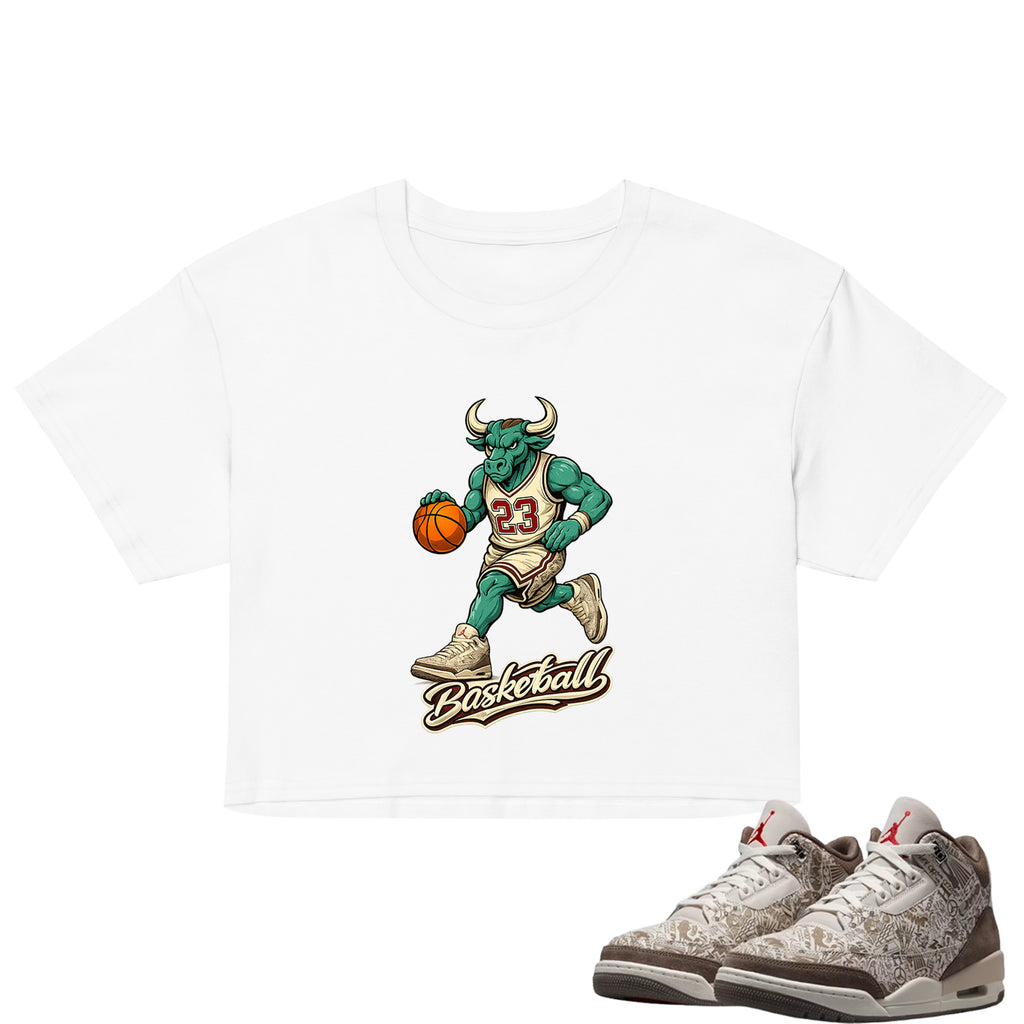 Raging Bull Crop Top to Match Air Jordan3 Laser Women's Crop ZillyKick