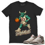 Raging Bull Shirt To Match Air Jordan 3 Retro Laser Palomino Unisex Cotton Graphic Tee