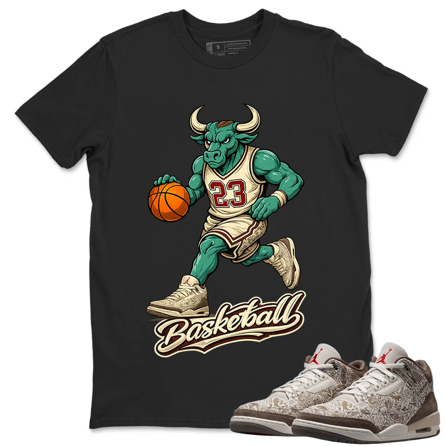Raging Bull Shirt To Match Air Jordan 3 Retro Laser Palomino Unisex Cotton Graphic Tee