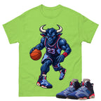 Raging Bull Shirt To Match Air Jordan 6 x Awake NY Midnight Navy Unisex Cotton Graphic Tee