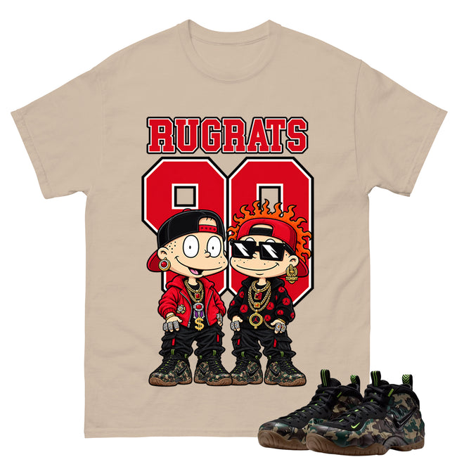 Rugrats 90 Shirt To Match Air Foamposite Pro Black Camo Unisex Cotton Graphic Tee Main Image