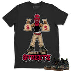 Runnin The Street Shirt To Match Air Foamposite Pro Black Camo Unisex Cotton Graphic Tee