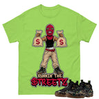 Runnin The Street Shirt To Match Air Foamposite Pro Black Camo Unisex Cotton Graphic Tee