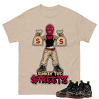 Runnin The Street Shirt To Match Air Foamposite Pro Black Camo Unisex Cotton Graphic Tee