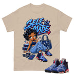 Self Made Shirt To Match Air Jordan 6 x Awake NY Midnight Navy Unisex Cotton Graphic Tee