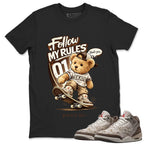 Skate Boy Shirt To Match Air Jordan 3 Retro Laser Palomino Unisex Cotton Graphic Tee